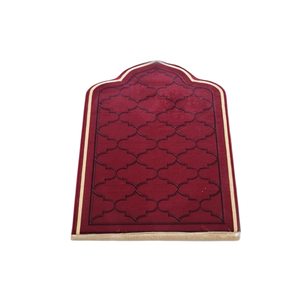 Delicate Petal Arch Velvet Prayer Rug